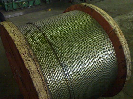  China Greased Galvanized Steel Wire Strand for Overhead Ground Wire supplier