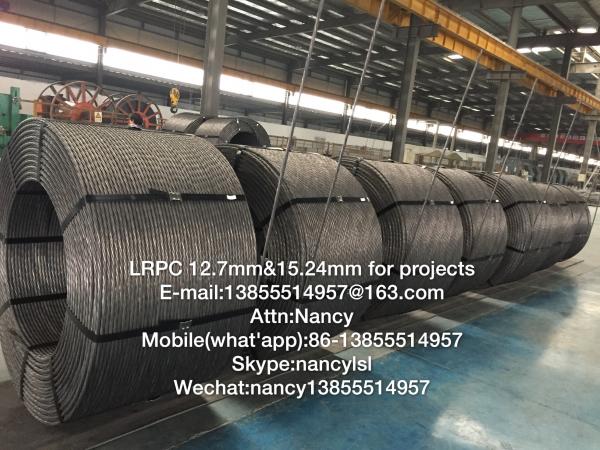 High Strength 12.7mm&15.25mm PC Steel Wire Strand