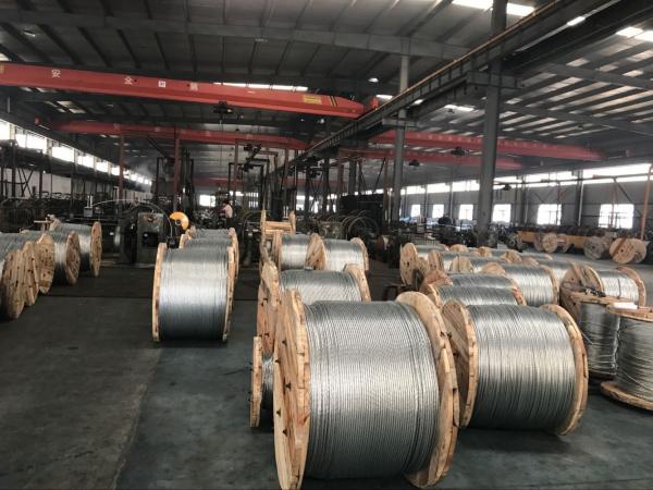  China Zinc-coated steel wire strand 7×3.05mm(3/8") for ACSR Conductor supplier