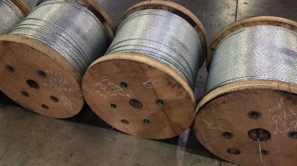  China 1/4" Galvanized Steel Strand Cable Guy Wire Rope 1×7 Structure Packing 5000ft / Reel supplier