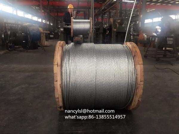 1×19 Structure Steel Strands , Galvanized Strand For Power Telecomission Lines