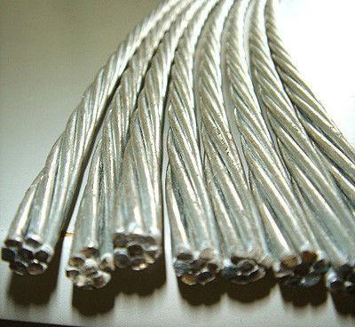  China 5 16 Inch EHS Galvanized Guy Wire With 150-400g/M2 Zinc Coating , Diameter 1.24~5.50mm supplier