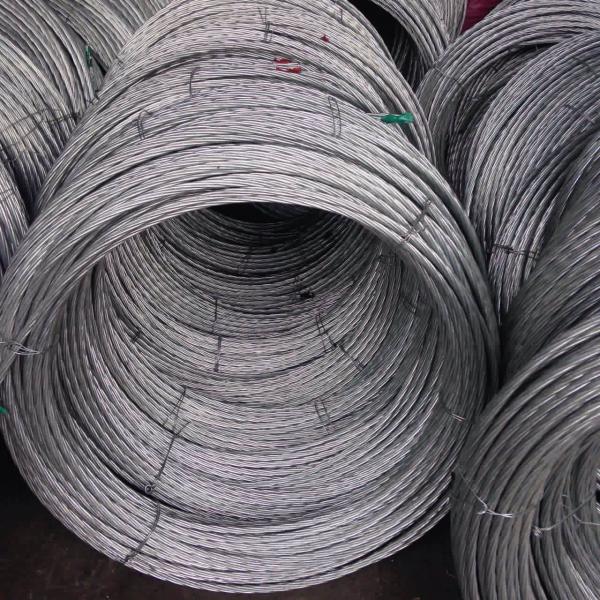 7×3.25mm Galvanized Stay Wire , Galvanized Steel Core Wire 500-1750 MPA