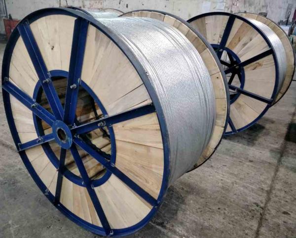  China Adhesive Galvanised Steel Ground Shield Wire For Bare Aluminium Wire Conductor supplier