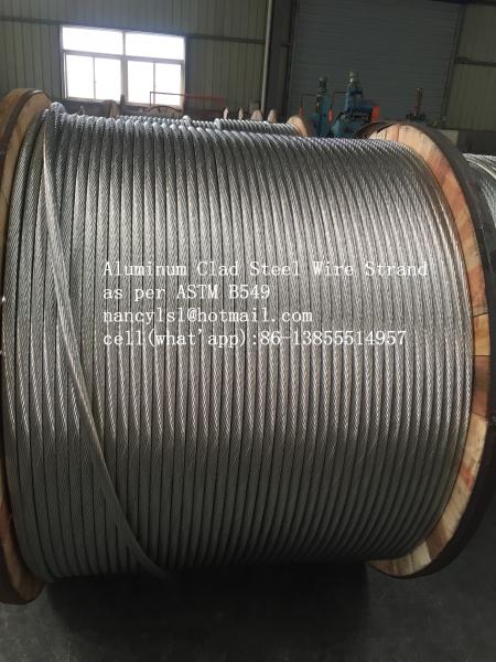  China AS1222 ASTM B416-98 Aluminium Clad Steel Wire Strand For Self – Damping Conductor Line supplier