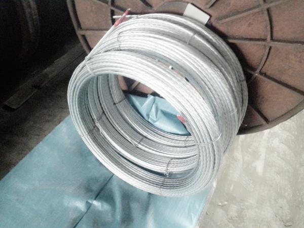  China ASTM A 475 BS 183 Galvanized Steel Wire Strand Earth Wire For Ground Support supplier