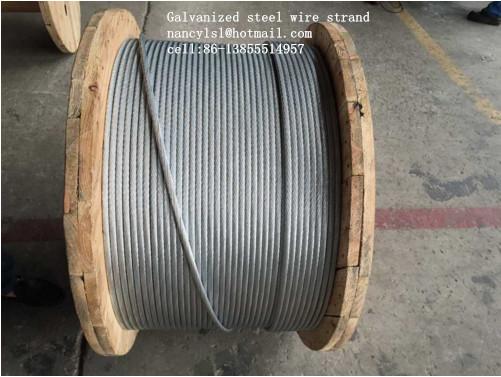  China ASTM B498 Galvanized Guy Wire , 1*7 1*19 Galvanized Wire Rope With Strong Adhesion supplier