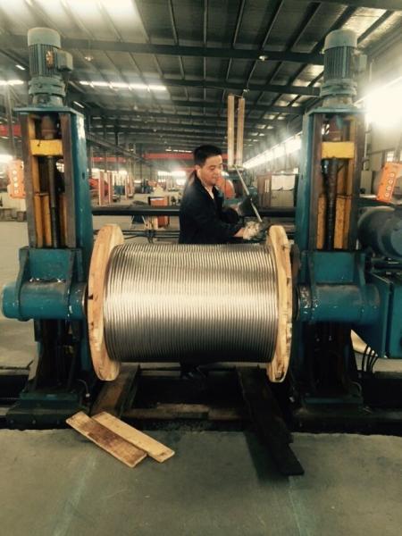  China Bright Aluminium Conductor Steel Reinforced Cable With 10-800MM2 Wire Gauge supplier