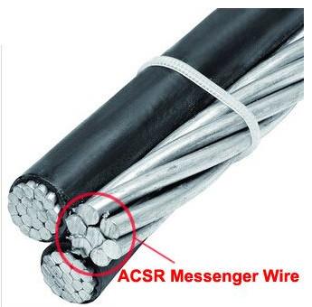  China Bright Surface Galvanised Steel Wire Rope / ACSR Messenger Wire For ABC Cable supplier