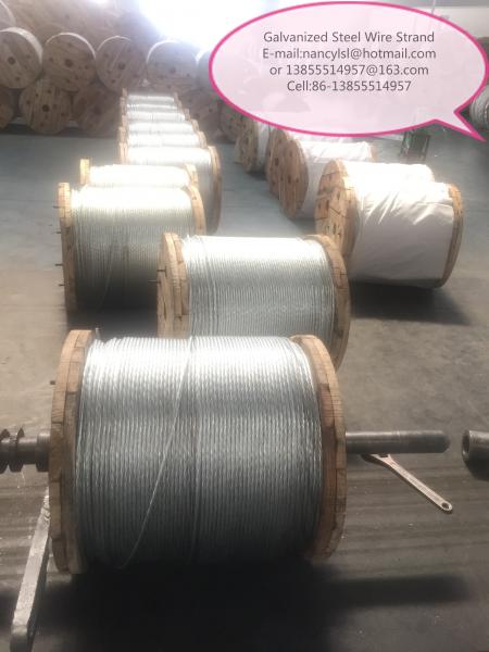  China Durable EHS Galvanized Cable Wire , Cable Steel Wire With Coil / Wooden Reel Packing Type supplier