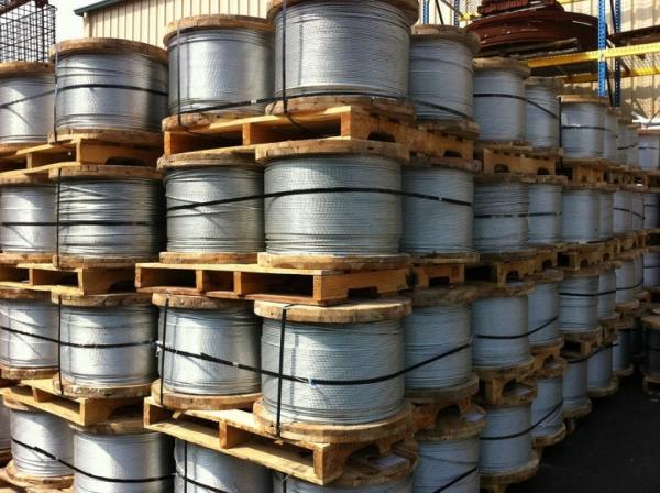  China EHS Wire Zinc Coated Overhead Ground Wire / Overhead Earth Wire For Atomic Reactor Buildings supplier