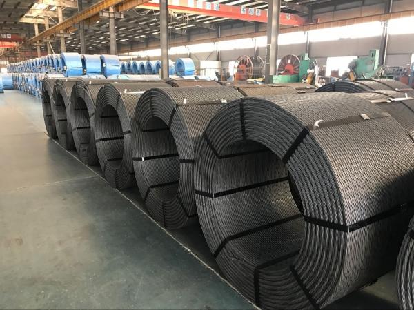  China Galvanized 7 PC Strand Wire ASTM A416 Prestressed Steel Wire For Concrete supplier
