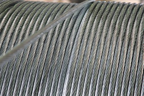 High Strength EHS Zinc Coated Steel Messenger Cable 3 8 Inch For Liquid Natural Gas Tanks