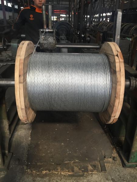 China High Strength Heavy Galvanized Steel Wire Cable For Overhead Power Transmission Line supplier