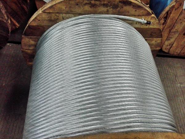 High Tensile Galvanized Steel Strand 19×3.8mm For Steel Tower , Guy Wire