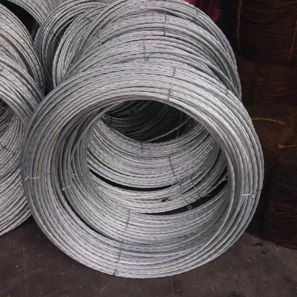  China Low Carbon Galvanized Wire Rope , Zinc Coated Steel Wire For Greenhouses supplier