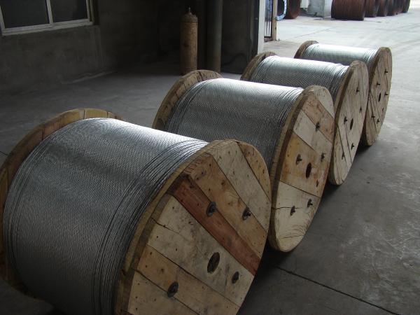  China Low Stress 1.0-4.8mm Gauge Galvanized Steel Wire Cable For Atomic Reactor Buildings supplier