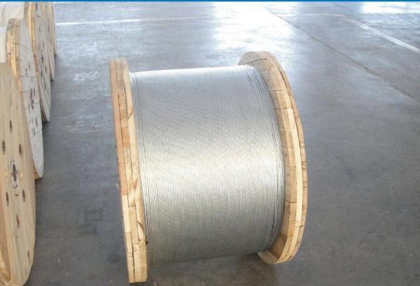  China Non – Alloy Galvanized Ground Shield Wire With Hot Dip Galvanizing Vertical Process supplier