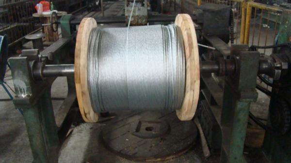  China Overhead Galvanized Earth Wire / Ground Wire ASTM A 475 ASTM B 498 BS 183 supplier