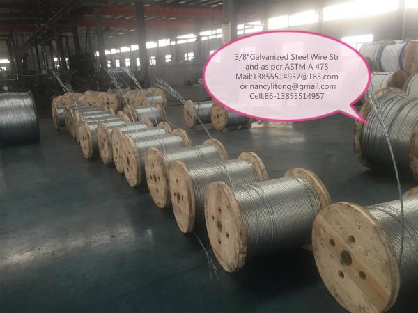  China Professional High Tensile Galvanized Steel Wire 0.4mm-5 Mm For Static Wire supplier