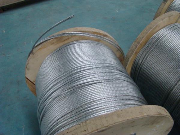 Right Hand Lay Direction Galvanized Stay Wire With Overall Diameter 9.8 Mm
