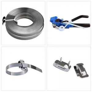  China SGS Stainless Steel Band / Stainless Steel Buckle For Cable Clamps /ADSS Fittings supplier