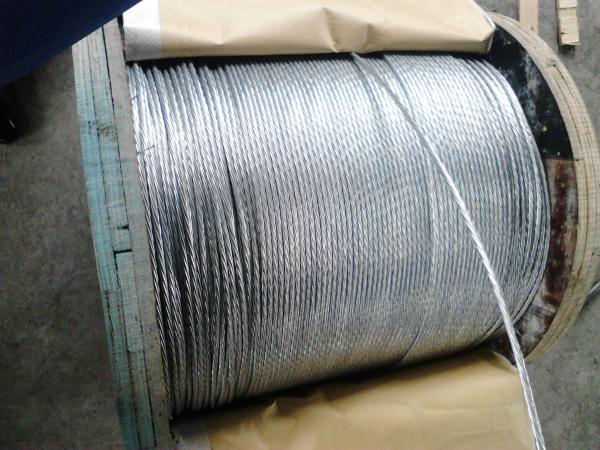  China Smooth Surface Galvanized Aircraft Cable , Wire Rope Galvanized Steel For Highways supplier