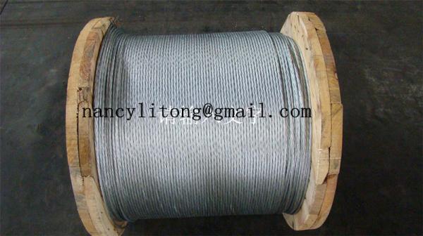  China Waterproof Galvanised Steel Wire Cable , 7 Wire Strands High Strength Steel Cable supplier