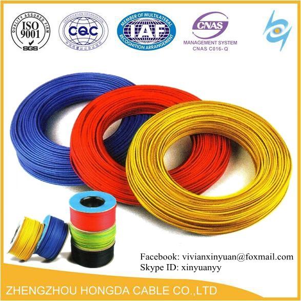  China 300/500V AWG 1.5mm2 2.5mm2 4mm2 6mm2 10mm2 16mm2 pvc coated copper wire electrical cable supplier