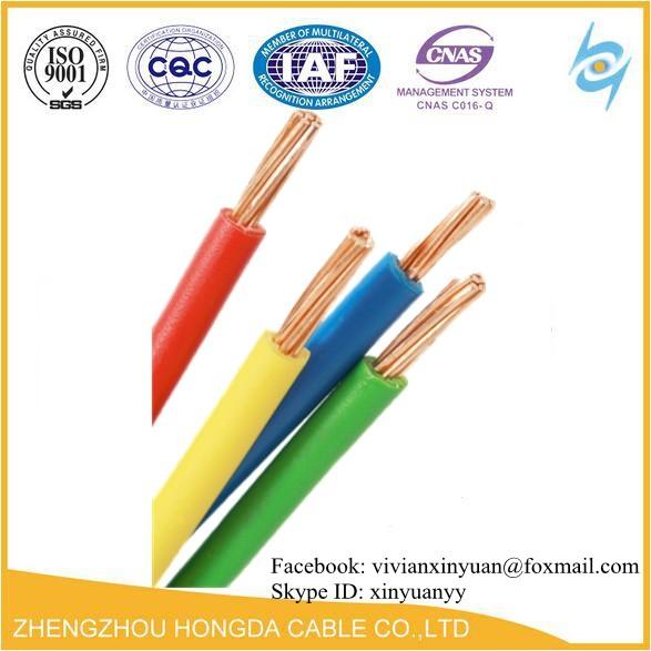 600V 90℃/75℃/60℃ Copper Conductor, PVC Insulated TW / THW / THHW cable