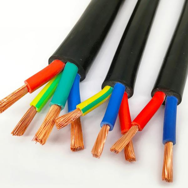  China Black 0.5mm 2 Core 500V HV Power Cable PVC Insulated For Construction supplier