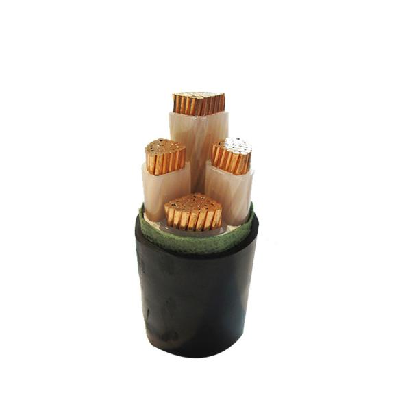  China Black Steel Armored 4 Core HV XLPE Cable , 132kV HV Coaxial Cable supplier