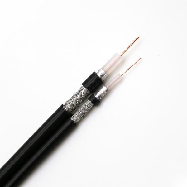 Flexible 75ohm RG6 1.02mm Coaxial Power Cable For Monitoring System