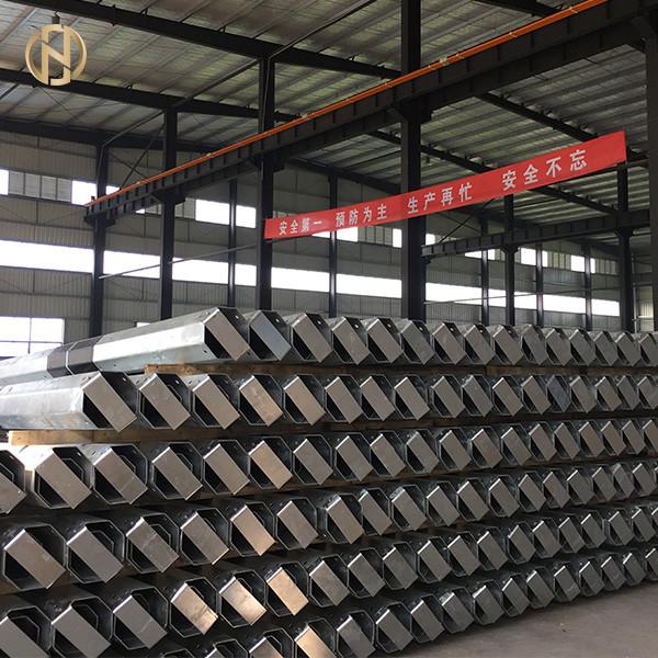  China 15KV 11M Steel Utility Pole , 1050daN Low Voltage Electric Power Post supplier