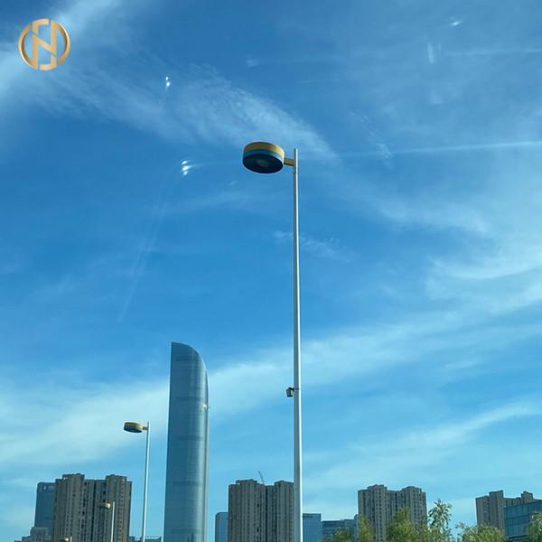 15m Octagonal Hot Dip Galvanized Roadside GI Street Light Pole