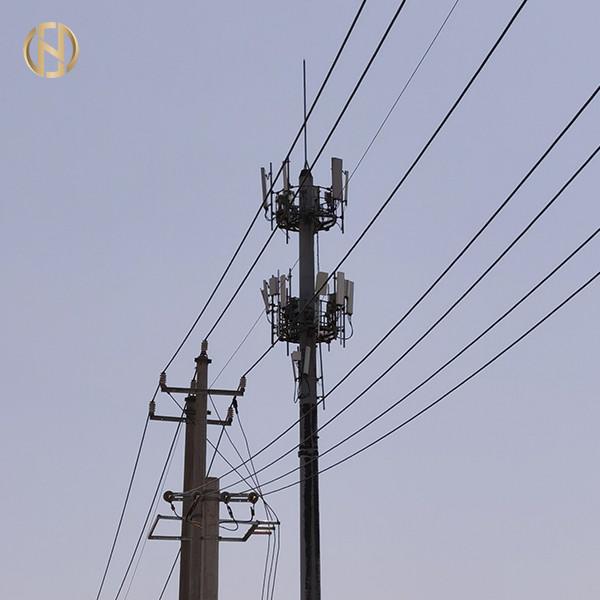  China 20 Side 30M 36M 40M Telecommunication Pole For Internet supplier