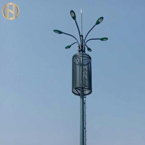  China 25M High Mast Pole With 400W 800W LED Floodlight supplier