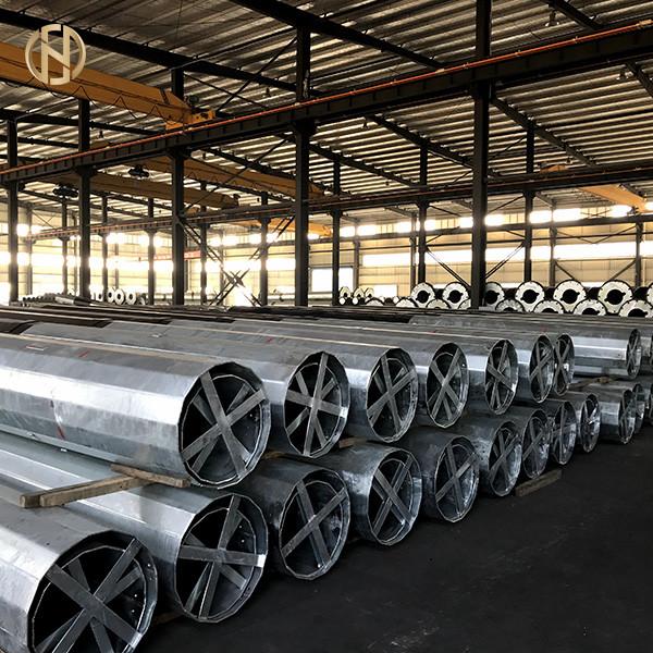  China 30FT 9m / 25FT 7.6m Metal Utility Pole Custom Powder Coated 7mm -16mm Thickness supplier
