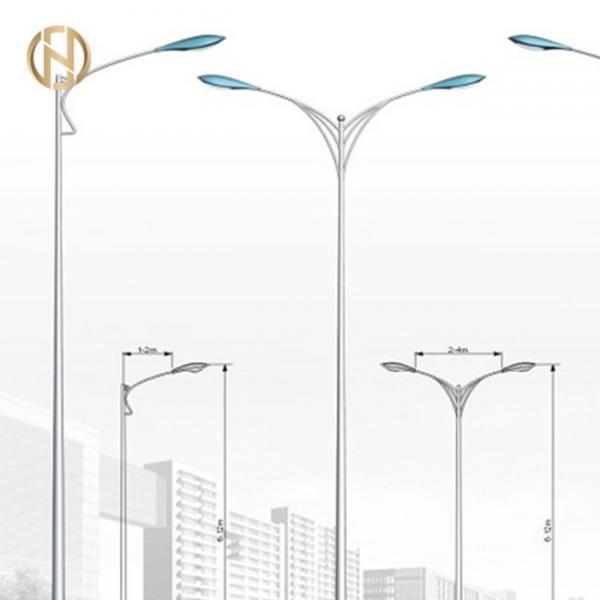 30M Q345B Galvanized Street Light Octagonal Pole AWS D1.1 Welding