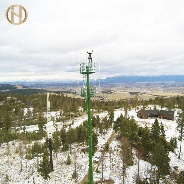 36M Q345 Telecommunication Monopole For Wireless