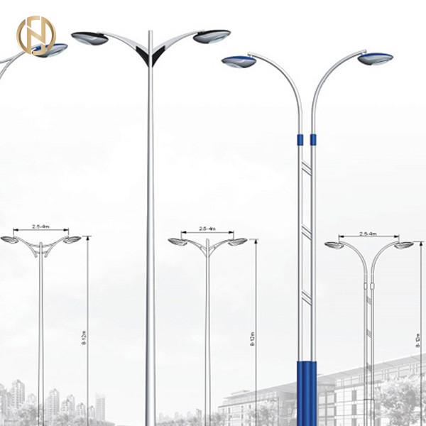 3M-10M Octagonal Street Light Pole Q235B Single Arm Steel Lamp Pole -  galvanized light pole manufacturer from GE Cable