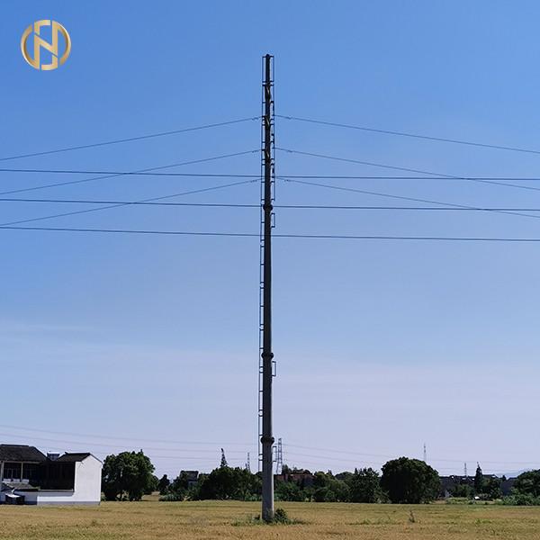 40Ft Electric Steel Pole Polygonal By CNC Laser Cutting