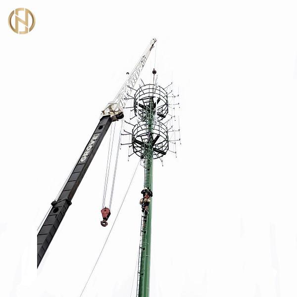 Airport Monopole Telecommunication Pole Height 15M – 60M Thickness 2mm – 30mm