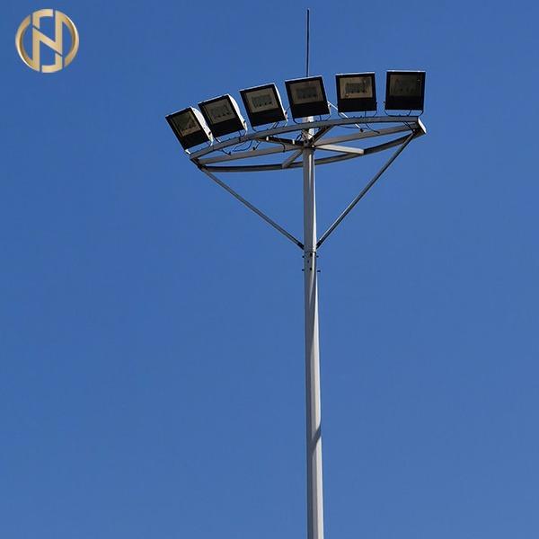 CE GR65 Conical 12 Meter High Mast Pole IP65 For Floodlight