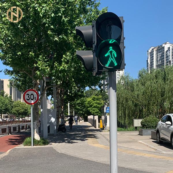 Cross Road Installation Traffic Signal Post 3M 3.3M Straight Type