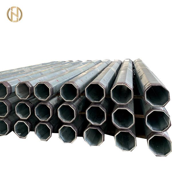  China Double Circuit Tension Steel Power Poles 50FT 52FT 55FT Long Service Life supplier