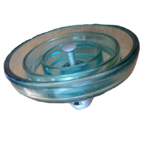  China Durable Pole Accessories Ceramic Glass Cap And Pin Type Suspension Insulator supplier