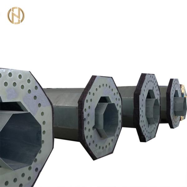  China Electric Power Galvanised Power Pole 4mm Thickness Zinc Coated supplier