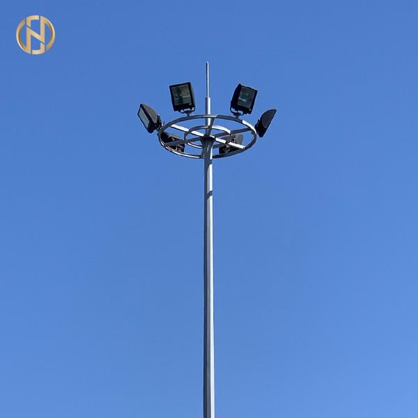 Fixed Type High Mast Lighting Tower For Illuminated 25M 30M 35M Customized