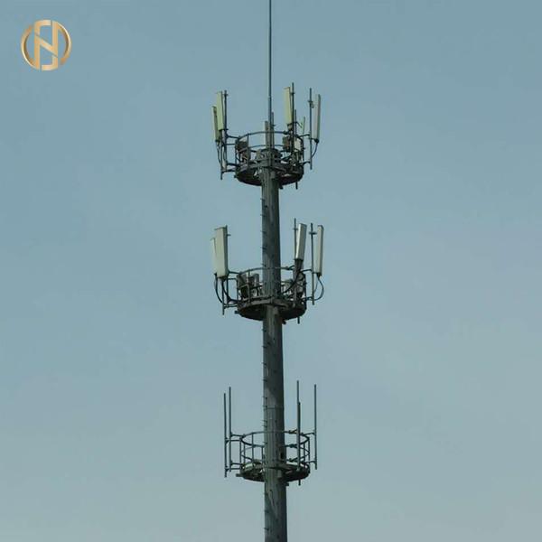  China Galvanized GR50 Telecommunication Post For Wireless Internet supplier